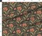 Green Pink Floral Vines Hand Drawn Moody Traditional Botanical Arts And Crafts Custom Printed Fabric by Spoonflower Various Fabrics by the Yard or Fat Quarter